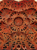 Ornate dome ceiling, reference for warm metal tones