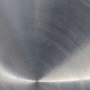 Close detail of the brushed aluminium finish